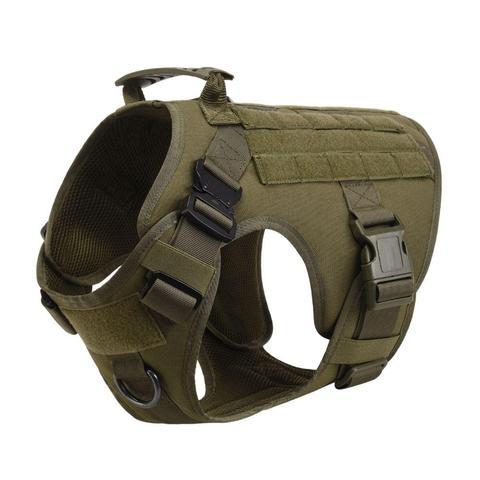 Military Tactical Dog Harness German Shepherd Adjustable Pet Dog Back