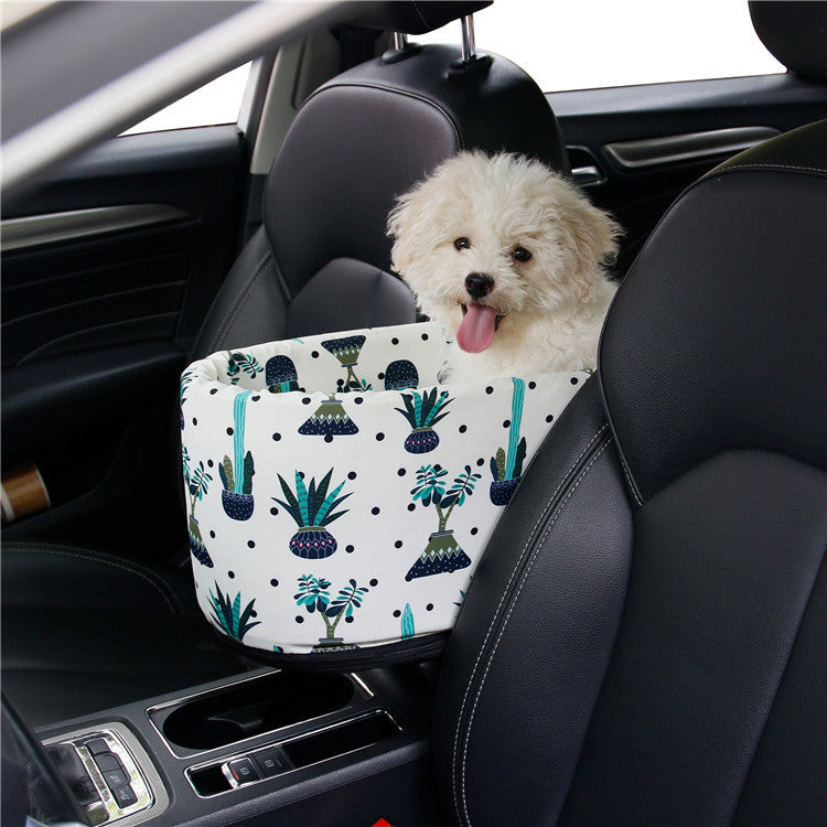 "Removable Zipper Pet Nest for Car – Comfortable & Portable Pet Bed, Perfect for Dogs and Cats, Washable Car Seat Nest with Zipper Closure"