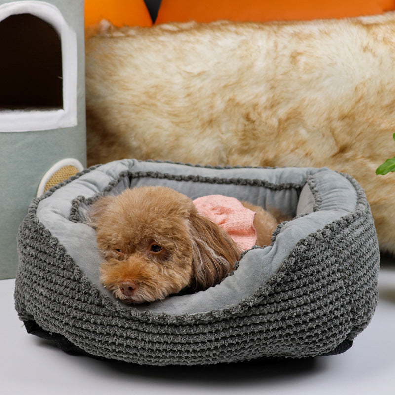 Dog Crate Bed For Medium Dogs, Plush Faux Fur Dog Crate Pad, Calming Anti Anxiety Medium Dog Bed For Crate, Washable Soft Warm Dog Crate Mat With Non-Slip Bottom