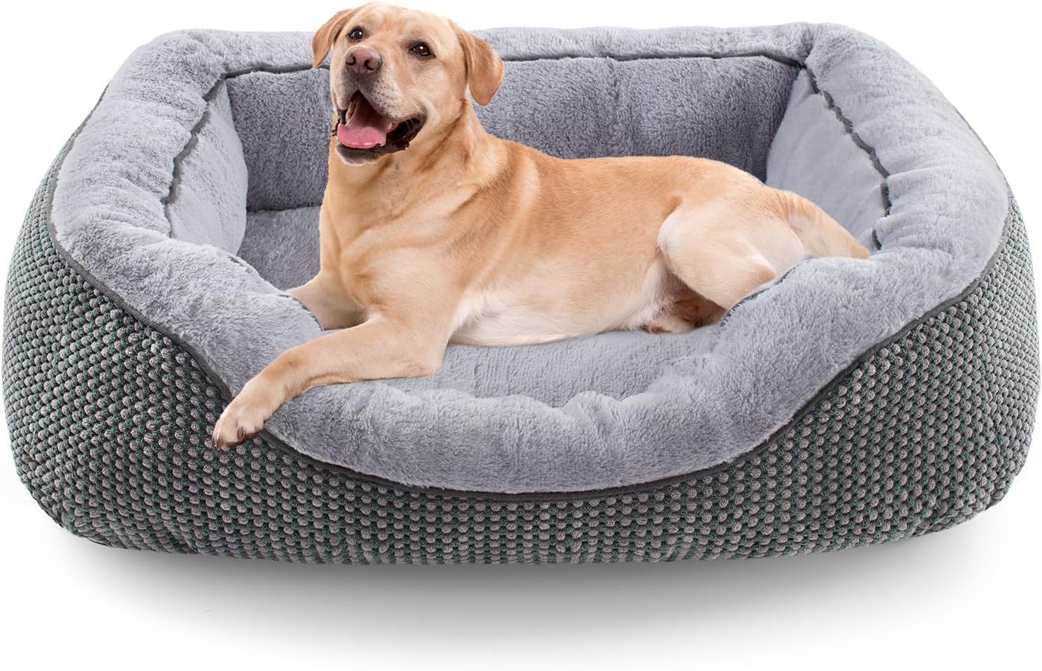 Dog Crate Bed For Medium Dogs, Plush Faux Fur Dog Crate Pad, Calming Anti Anxiety Medium Dog Bed For Crate, Washable Soft Warm Dog Crate Mat With Non-Slip Bottom