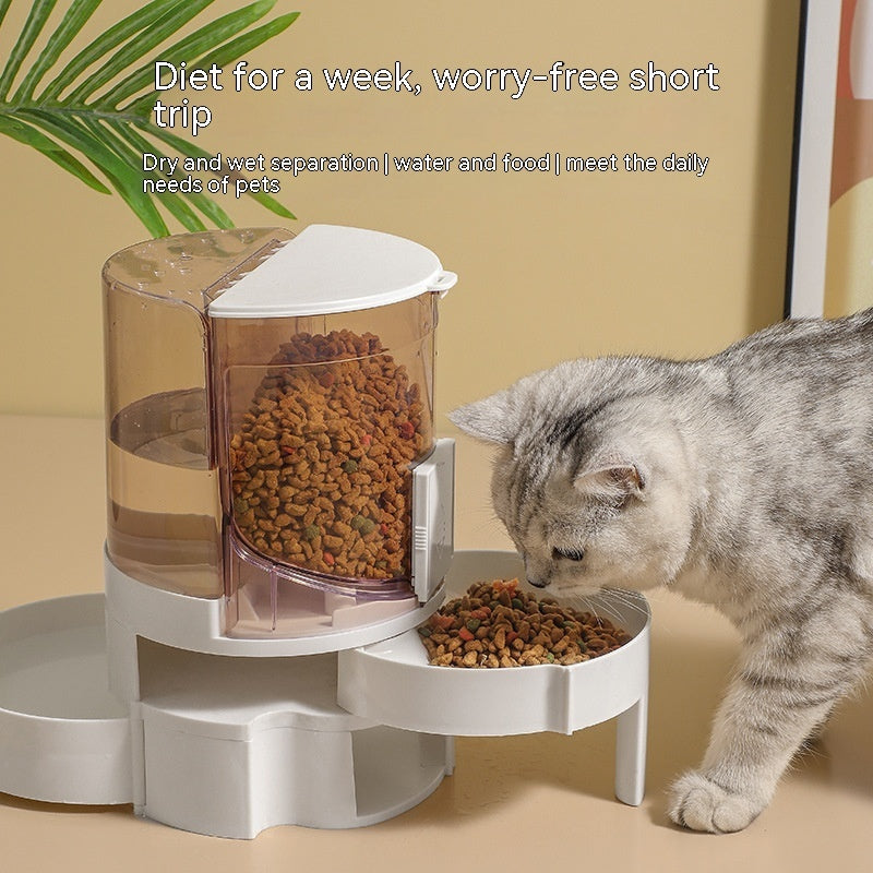 "Automatic Water Change Pet Feeder – Smart Pet Water Dispenser with Continuous Fresh Water Flow, Ideal for Dogs and Cats"