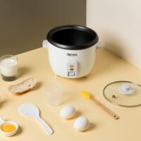 Housewares Aroma 6-cup (cooked) 1.5 Qt. One Touch Rice Cooker, White (ARC-363NG), 6 cup cooked/ 3 cup uncook/ 1.5 Qt. - Image 8