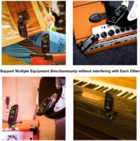 SWIFF High-Grade Electronic Guitar Wireless System Rechargeable Guitar Transmitter Receiver Support Multi Channels and Long Battery Life for Electric Musical Instruments - Image 7