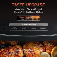 COSORI Air Fryer 9-in-1, Compact & Large 6-Qt, Fast Turbo Modes, 90-450°F Even Results, Precision Heating, Up to 95% Less Oil*, Roast, Bake, Dry, Reheat... - Image 4
