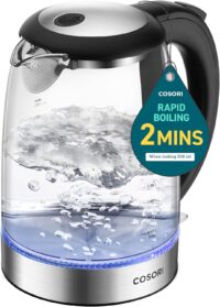 Cosori Electric Kettle, No Plastic Filter & Spout, Stainless Steel Inner Lid, Tea Kettle & Hot Water Boiler For Coffee & Tea, Water Heater....