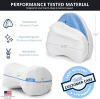 Legacy Leg & Knee Foam Support Pillow for Side Sleepers Soothing Relief for Back, HIPS, Knees, Joints, Nerves & Muscles - Image 5