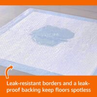 Amazon Basics X-Large Absorbent Puppy Pads, Leak-Proof, Quick-Dry, 28 x 34 Inches, Pack of 50, Blue & White - Image 4