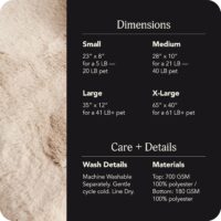 UnHide Floof Pet Bed - Large (35" x 12") - Extra Soft Dog Bed - Removable Faux Fur Cover - Machine Washable - Helps Ease Pet Anxiety & Provides... - Image 4