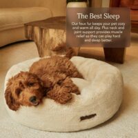 UnHide Floof Pet Bed - Large (35" x 12") - Extra Soft Dog Bed - Removable Faux Fur Cover - Machine Washable - Helps Ease Pet Anxiety & Provides... - Image 7